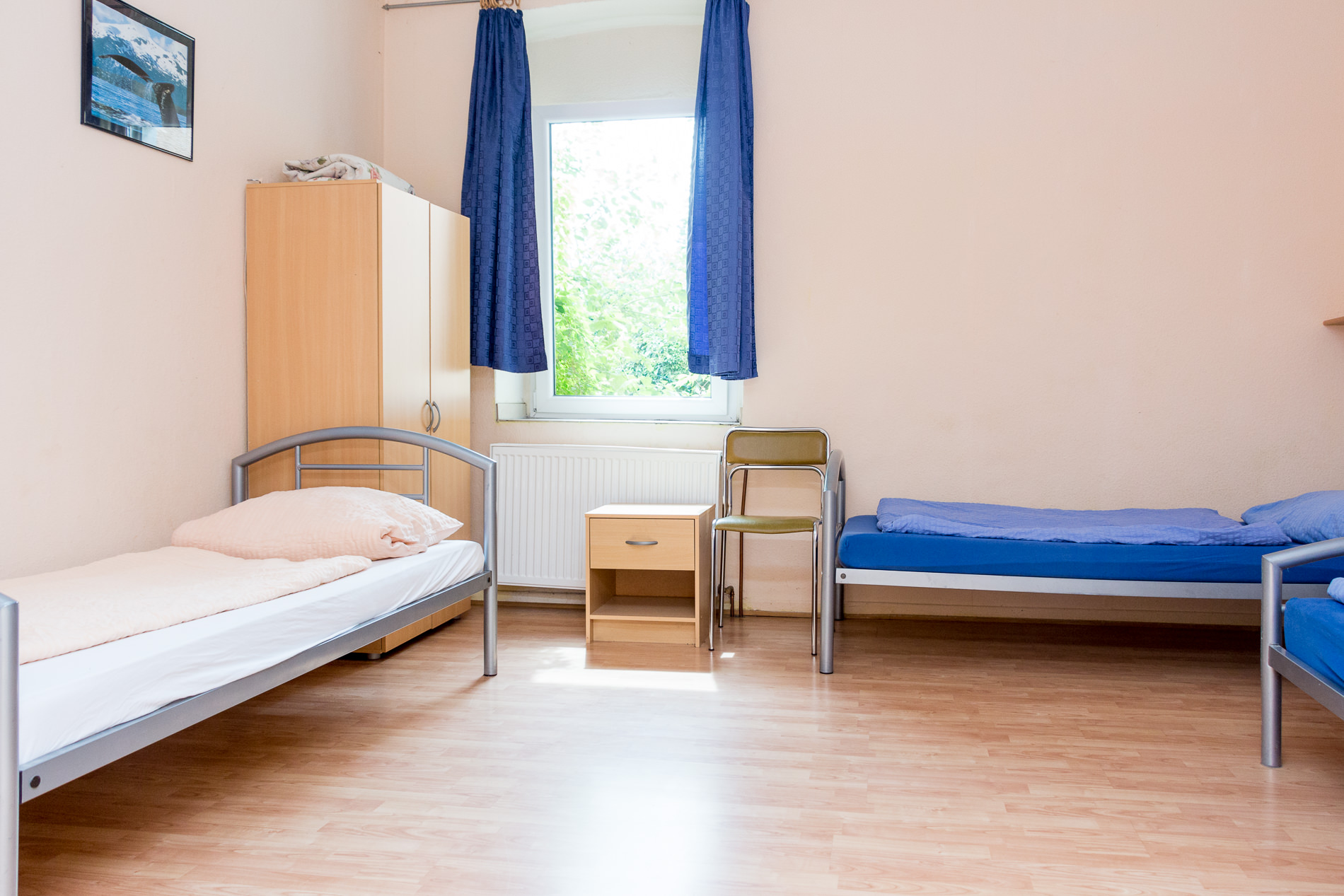 Bedroom in fitter's apartment