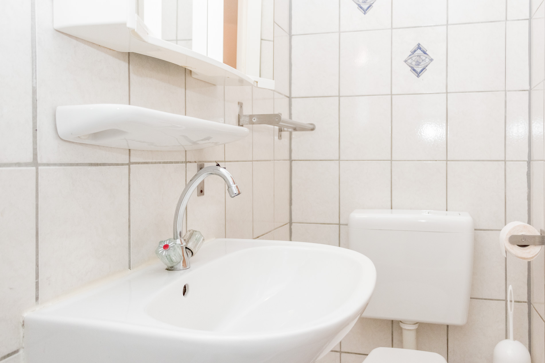 Bathroom holiday apartment Dortmund city center one person