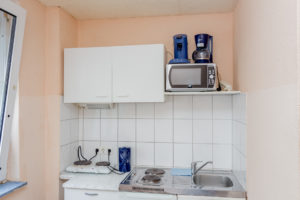 Küche einer Unterkunft in Dormtund Nähe Borisgplatz